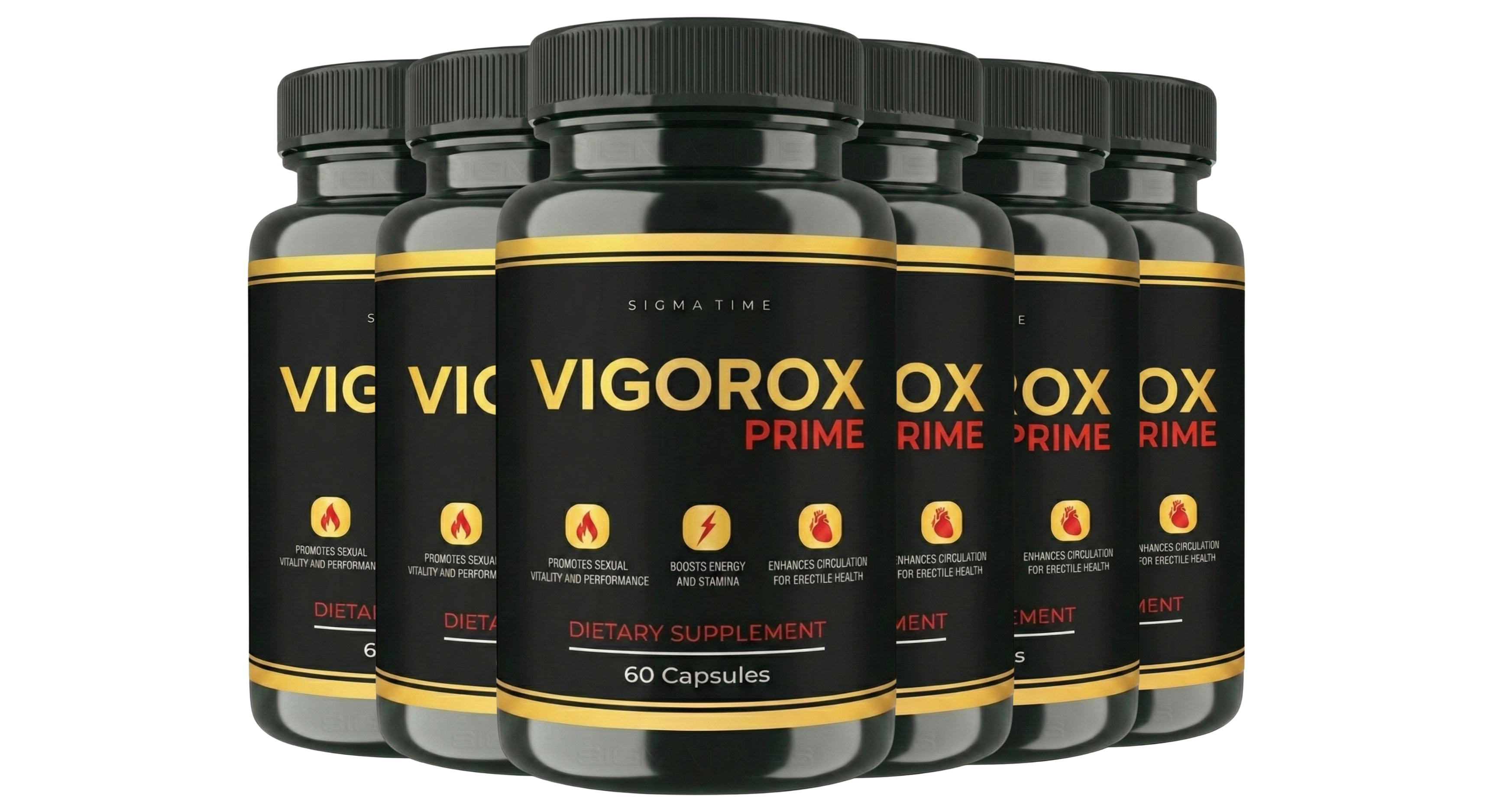 Vigorox Prime six bottle supply package for long term use